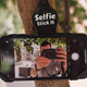 The Selfie Stick-It’s sticky pad wasn’t even clean, and it stuck to a dusty tree trunk. This was actually the second tree I attached it to.